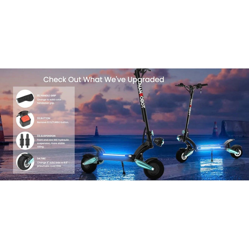 Performer Nanrobot Lightning 3.0 800Wx2 48V 8.5" Road Tires Folding Electric Scooter