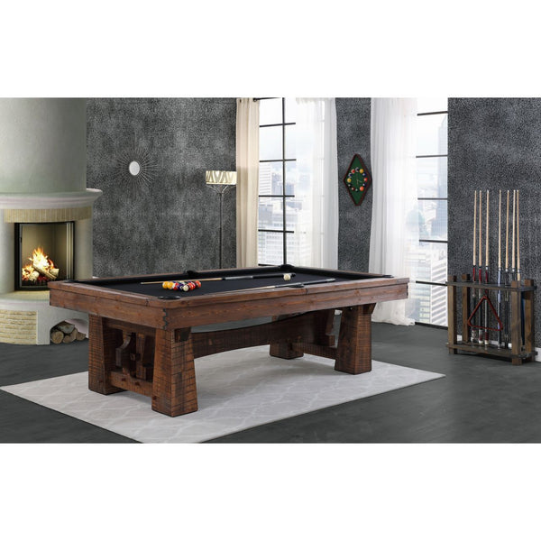 Playcraft Bull Run 8' Slate Pool Table with Dining Top - PTBULLEA08