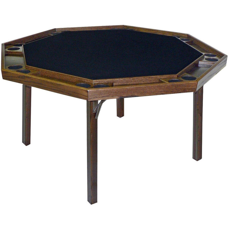 Kestell 52" Oak Contemporary Octagon Folding Poker Table - 91