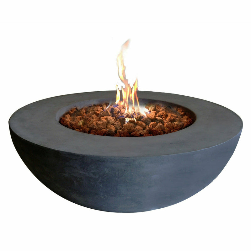 Elementi - Lunar Round Concrete Fire Pit Table OFG101