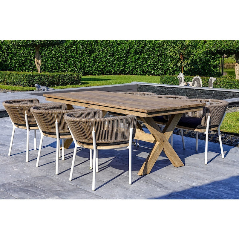 OUTSY Santino 83 Inch Wood Dining Table - 0ASAN-WT-GR