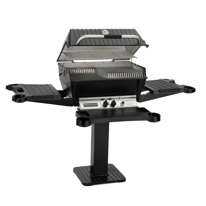 Broilmaster Premium Series 27-Inch Built-In Liquid Propane Grill with 2 Standard Burners in Black - P3XF