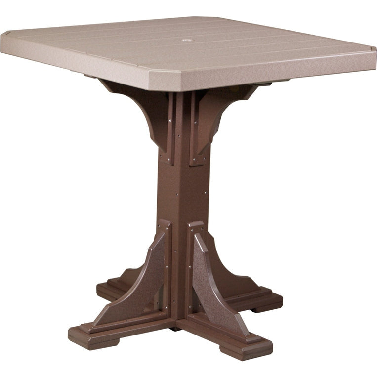 LuxCraft 41" Square Table - Bar Height - P41ST-BHCHB