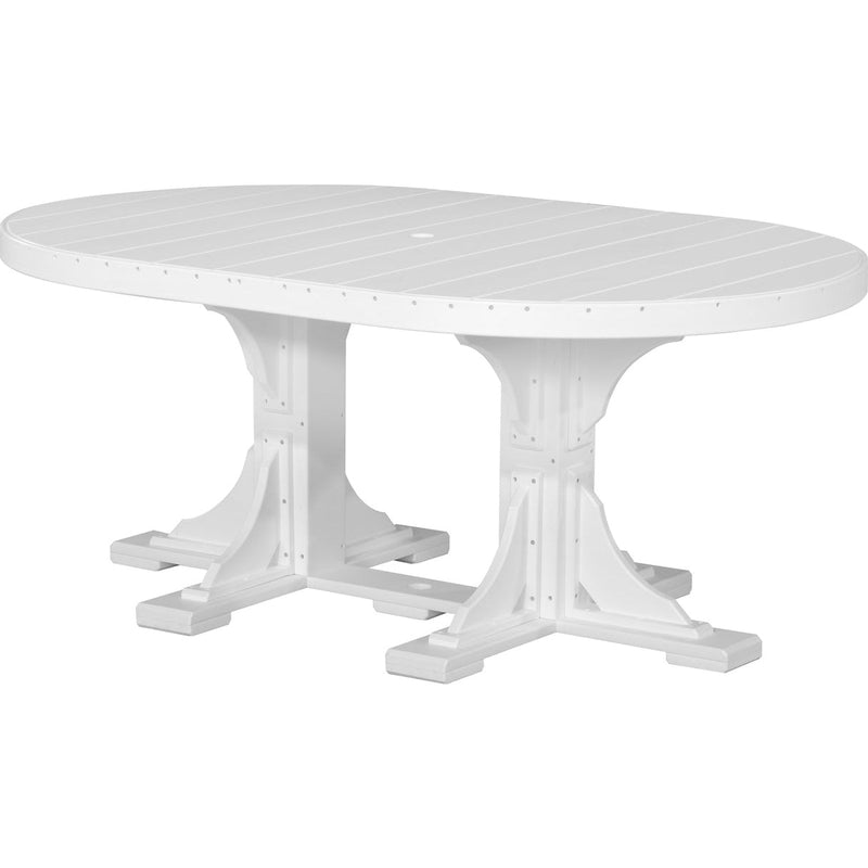 LuxCraft 4' x 6' Oval Table - Dining Height - P46OT-DHCHB