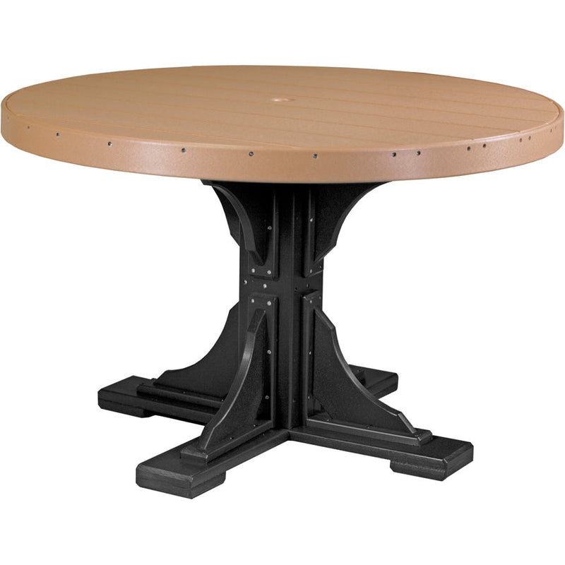 LuxCraft 4' Round Table - Dining Height - P4RT-DHCHB