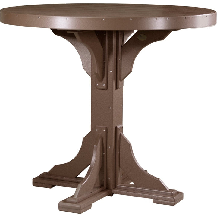 LuxCraft 4' Round Table - Bar Height - P4RT-BHCWB