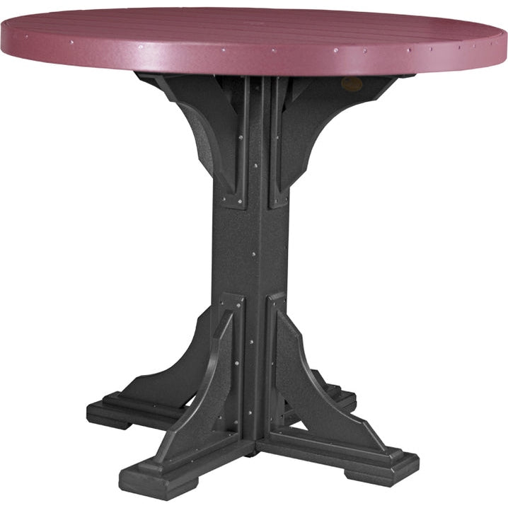 LuxCraft 4' Round Table - Bar Height - P4RT-BHCWB