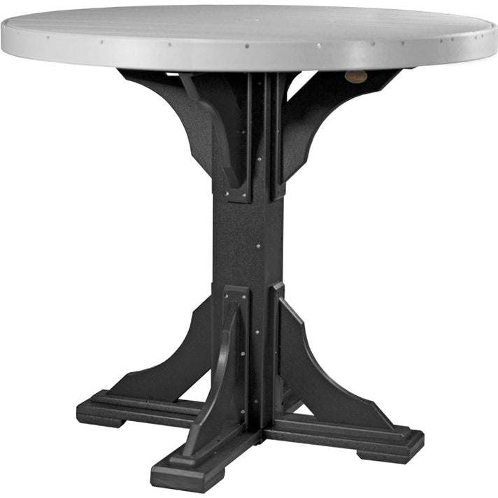 LuxCraft 4' Round Table - Bar Height - P4RT-BHCWB