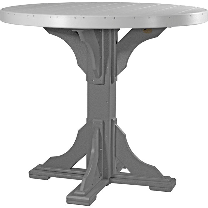 LuxCraft 4' Round Table - Bar Height - P4RT-BHCWB