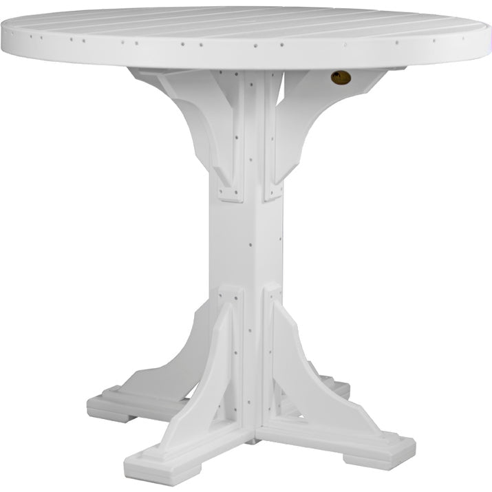 LuxCraft 4' Round Table - Bar Height - P4RT-BHCWB