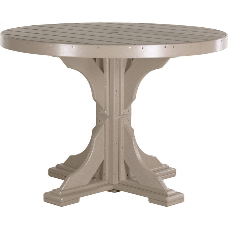 LuxCraft 4' Round Table - Dining Height - P4RT-DHCHB