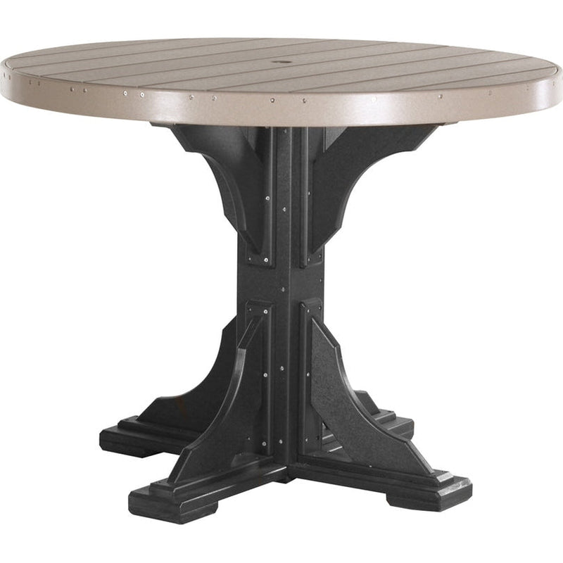 LuxCraft 4' Round Table - Counter Height - P4RT-CHCHB