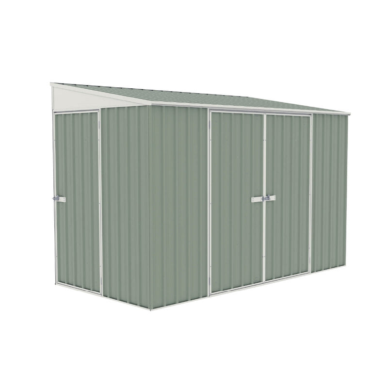 Absco | 10x5 ft Lean To Metal Bike Shed - AB1101