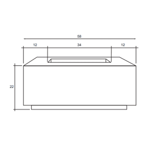 Prism Hardscapes Porto 58 Propane Fire Table Free Cover - Ph-435-4lp_e43d