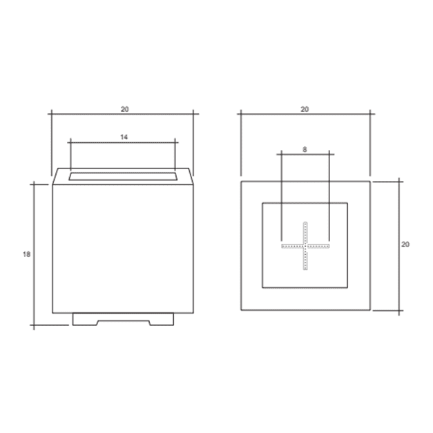 Prism Hardscapes Scatola Fire Box with Free Cover - Ph-423-4ng_e136