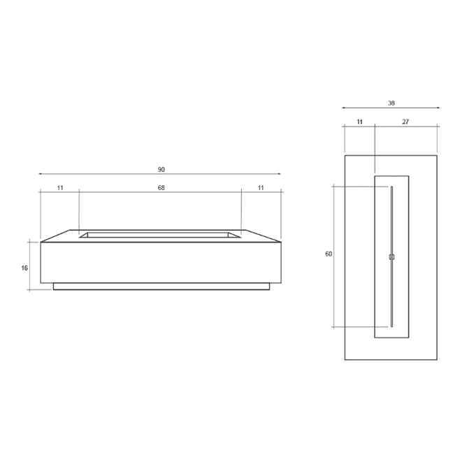 Prism Hardscapes 90" X 38" Tavola 6 Fire Table with Free Cover - Ph-415-4ng