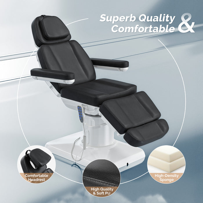 OmySalon 73in Multi-function 120° Rotation Electric Remote One-touch Operate 3 Motors Facial Massage Bed - A1701G59000640