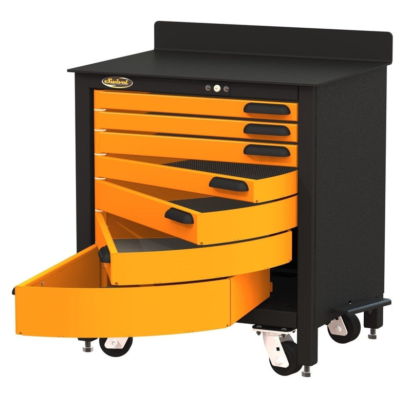 Swivel Storage Solutions Pro 30 7-Drawer Moveable Workbench Model: PRO303507 - Backyard Provider