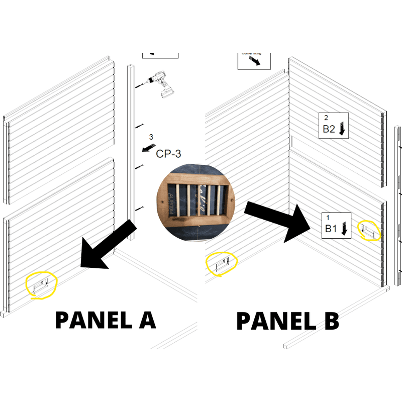 Auroom Cala Traditional Sauna | Glass