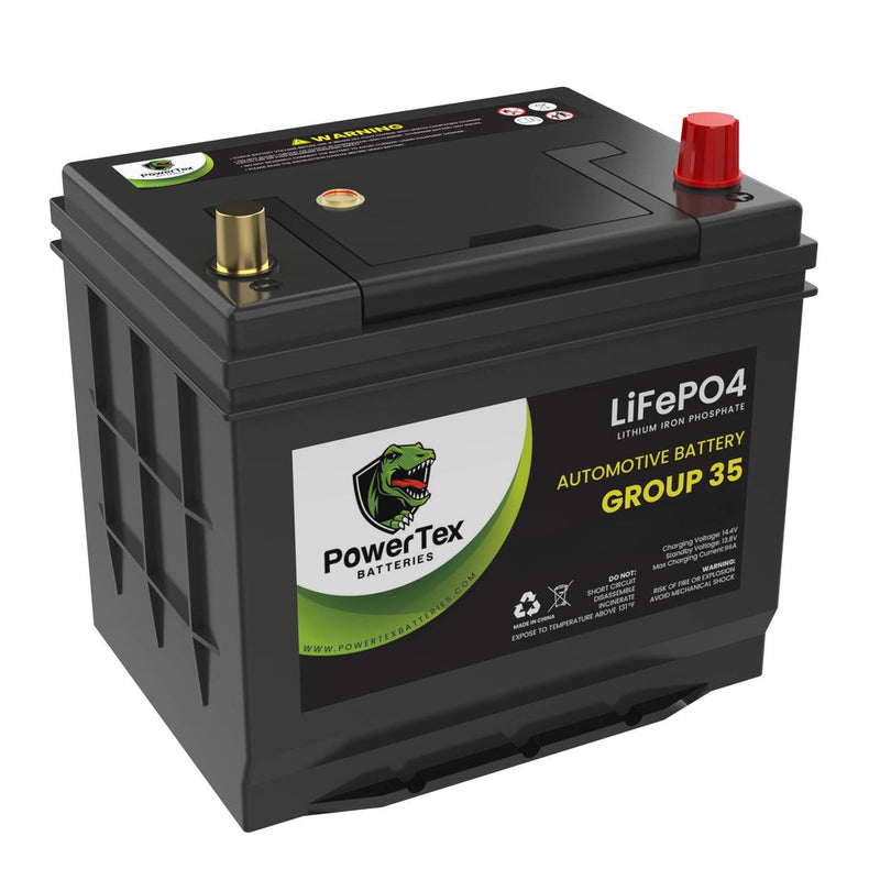 PowerTex Batteries BCI Group 35 / Q85 Lithium LiFePO4 Automotive Battery - PTLG35 - Backyard Provider