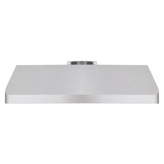 Cosmo 48" Under Cabinet Range Hood with Push Button Controls, Permanent Filters, 3-Speed Fan and LED Lights in Stainless Steel - COS-QB48