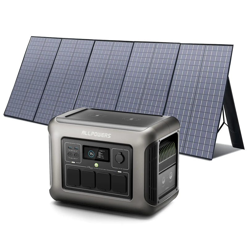 ALLPOWERS Solar Generator Kit 1800W R1500 + SP037 400W Solar Panel