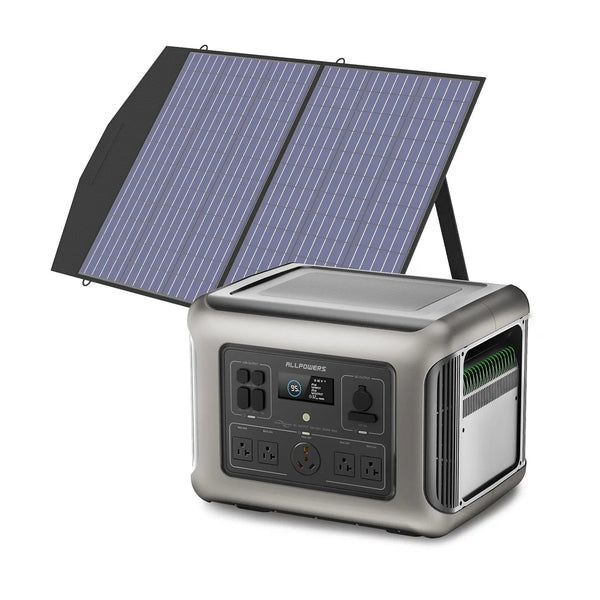 ALLPOWER Solar Generator Kit 2500W R2500 + SP027 100W Solar Panel