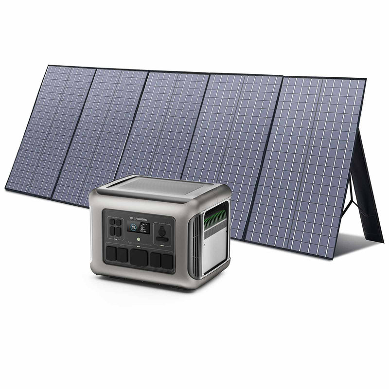 ALLPOWERS Solar Generator Kit 2500W R2500 + SP037 400W Solar Panel