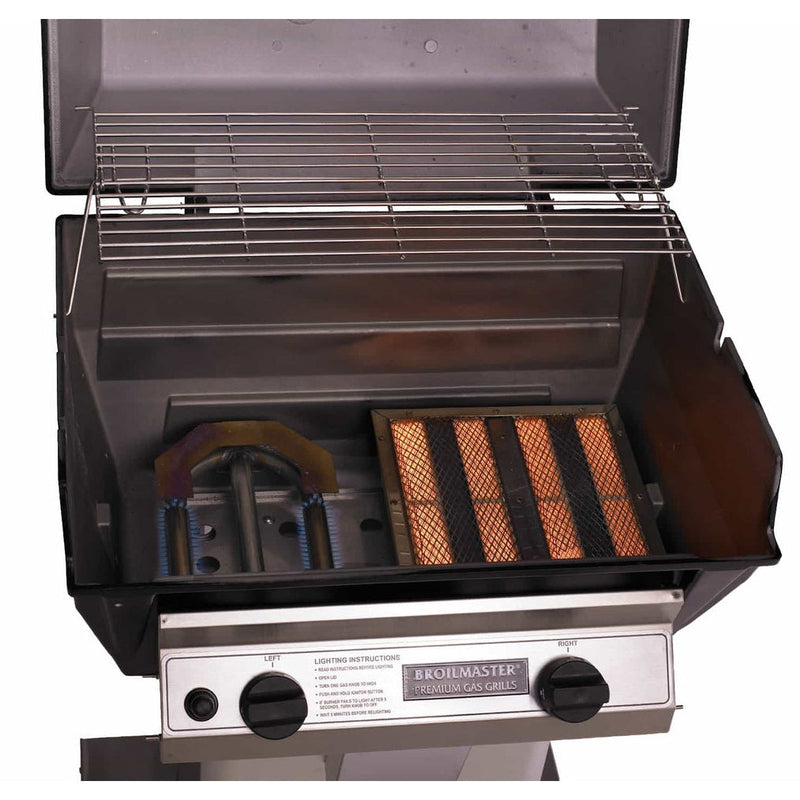 Broilmaster Infrared Series 27' Built-In Liquid Propane Grill with 2 Standard and Infrared Burners in Black - R3B