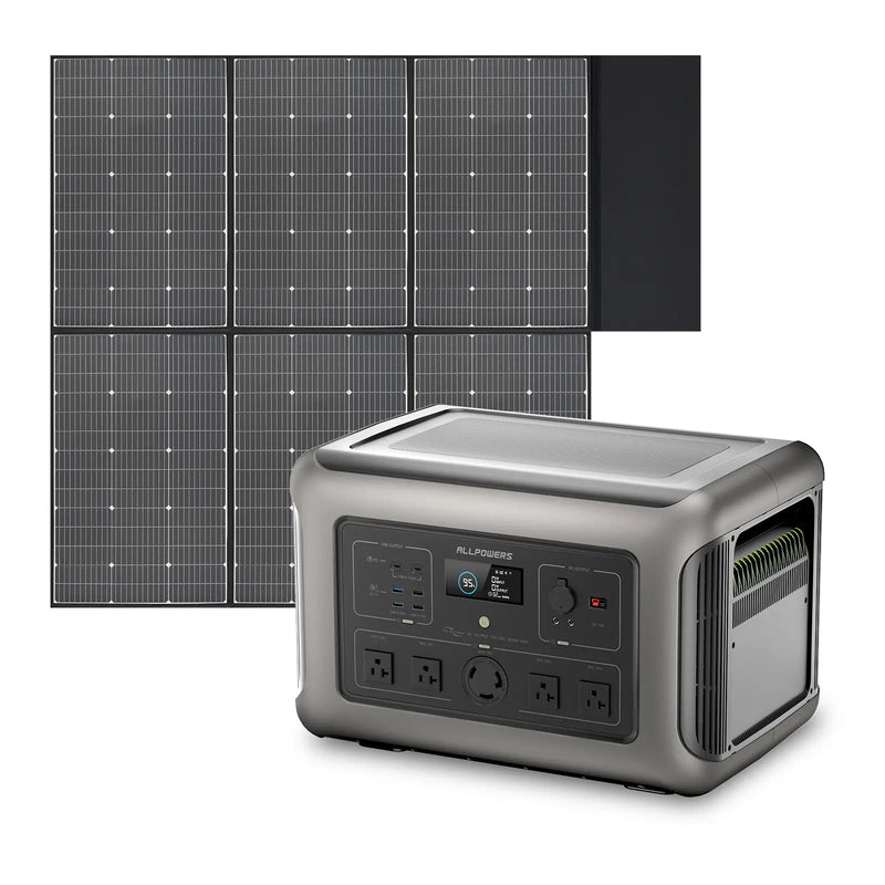 ALLPOWERS Solar Generator Kit 3200W R3500 + SP039 600W Solar Panel