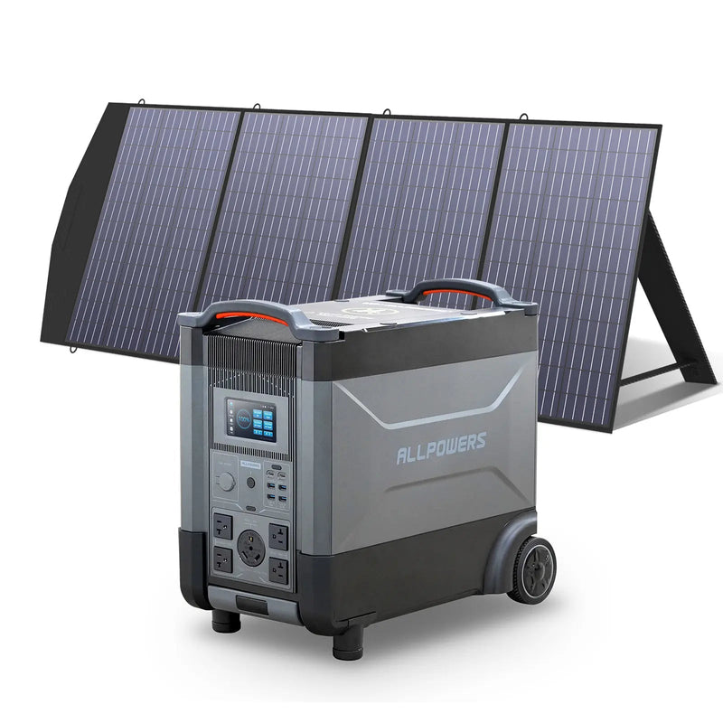 ALLPOWERS Solar Generator Kit 3600W R4000 + SP033 200W Solar Panel