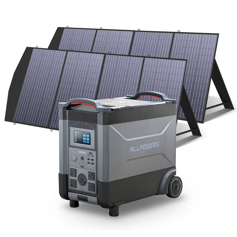 ALLPOWERS Solar Generator Kit 3600W R4000 + SP033 200W Solar Panel