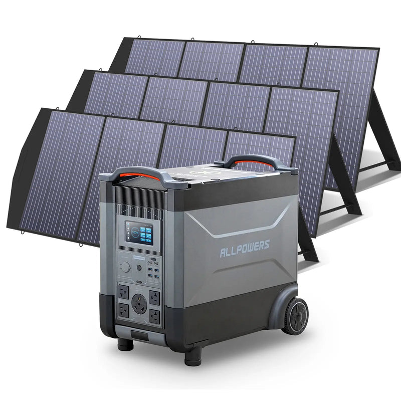 ALLPOWERS Solar Generator Kit 3600W R4000 + SP033 200W Solar Panel