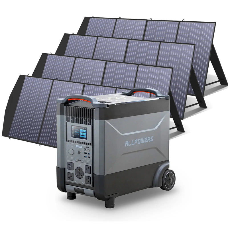 ALLPOWERS Solar Generator Kit 3600W R4000 + SP033 200W Solar Panel