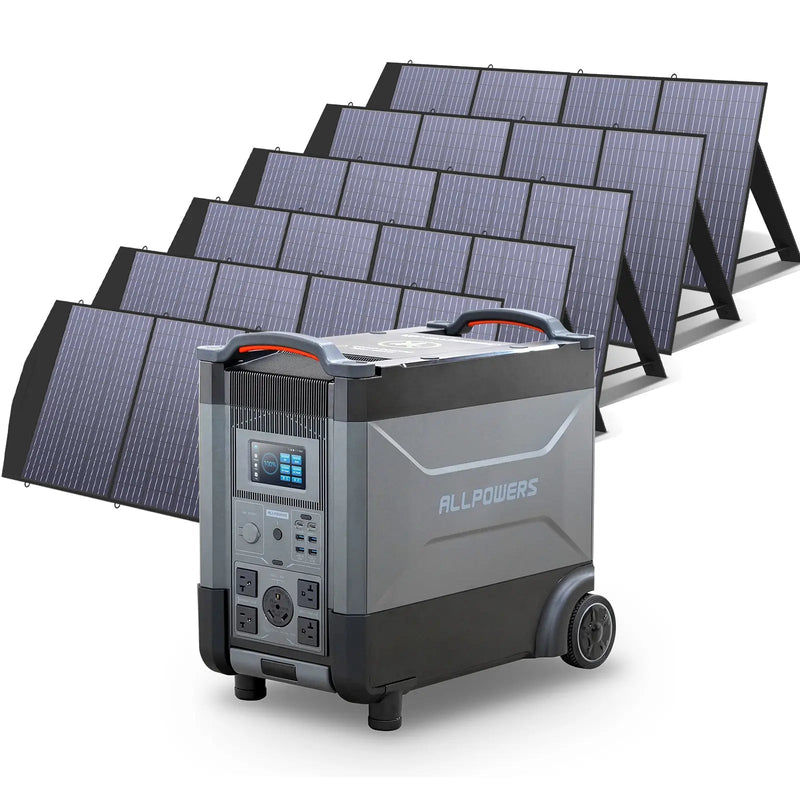 ALLPOWERS Solar Generator Kit 3600W R4000 + SP033 200W Solar Panel