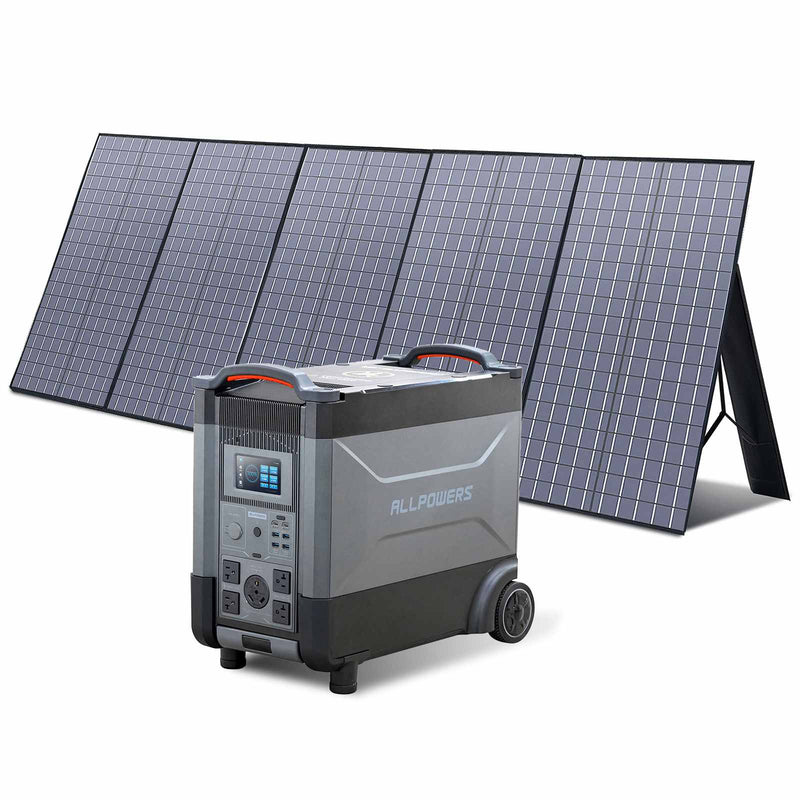 ALLPOWERS Solar Generator Kit 3600W R4000 + SP037 400W Solar Panel