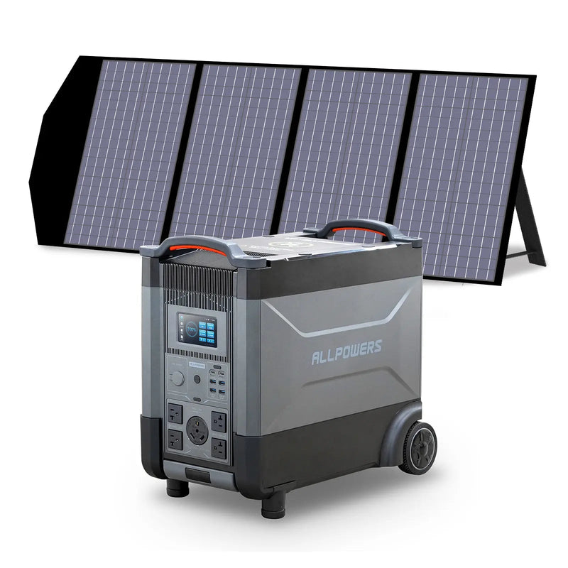 ALLPOWERS Solar Generator Kit 3600W R4000 + SP029 140W Solar Panel