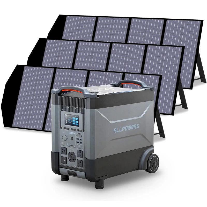 ALLPOWERS Solar Generator Kit 3600W R4000 + SP029 140W Solar Panel