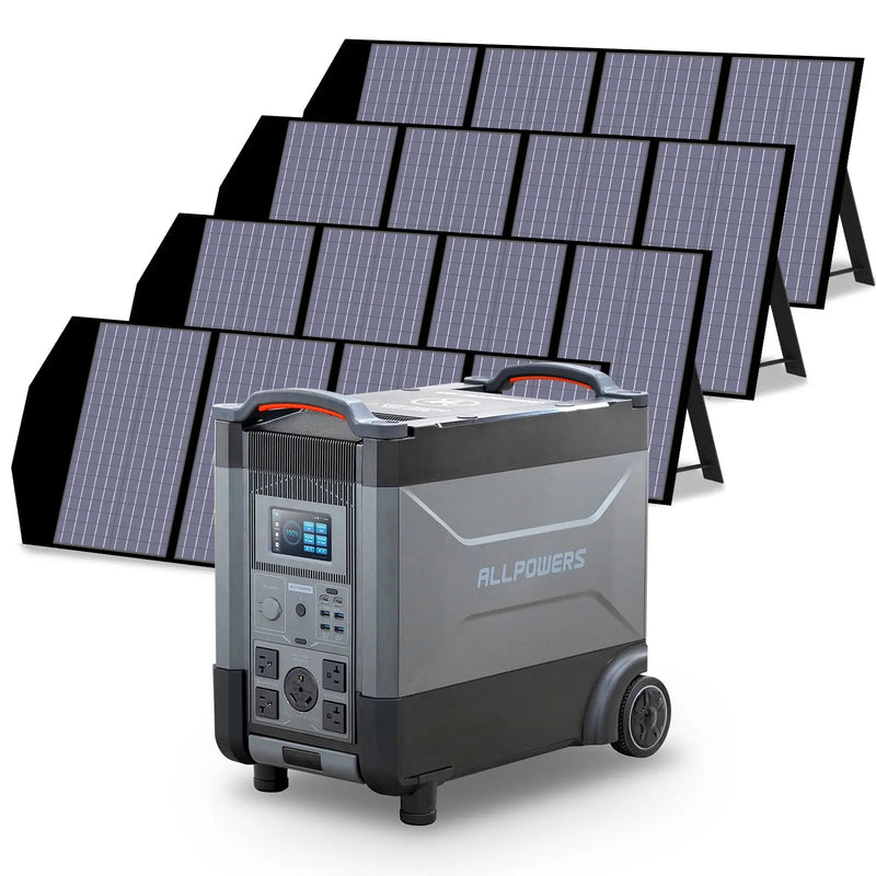 ALLPOWERS Solar Generator Kit 3600W R4000 + SP029 140W Solar Panel