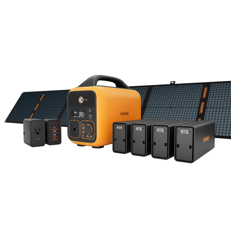 RALLYE 600 PRO ( 1296Wh/600W. Portable power station with 100W solar panel）PS-TSP-H4EAUS-US