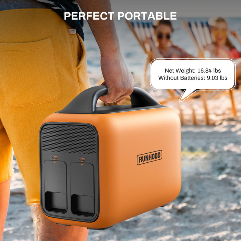 RALLYE 600 PRO ( 1296Wh/600W. Portable power station with 100W solar panel）PS-TSP-H4EAUS-US