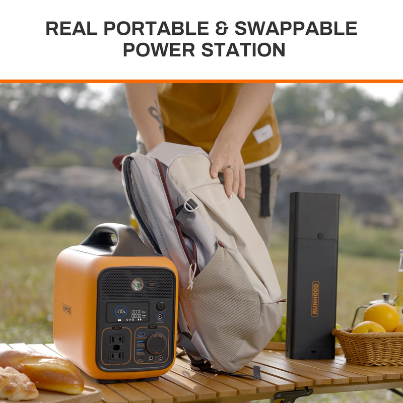 RALLYE 600 PRO ( 1296Wh/600W. Portable power station with 100W solar panel）PS-TSP-H4EAUS-US