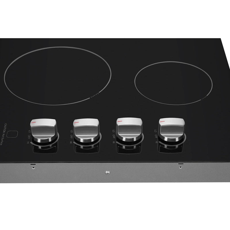 ROBAM 30-Inch Radiant Electric Ceramic Glass Cooktop in Black with 4 Elements including 2 Power Boil Elements - W412