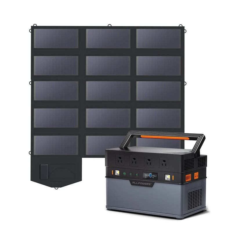 ALLPOWERS Solar Generator Kit 1500W S1500 + SP012 100W Solar Panel