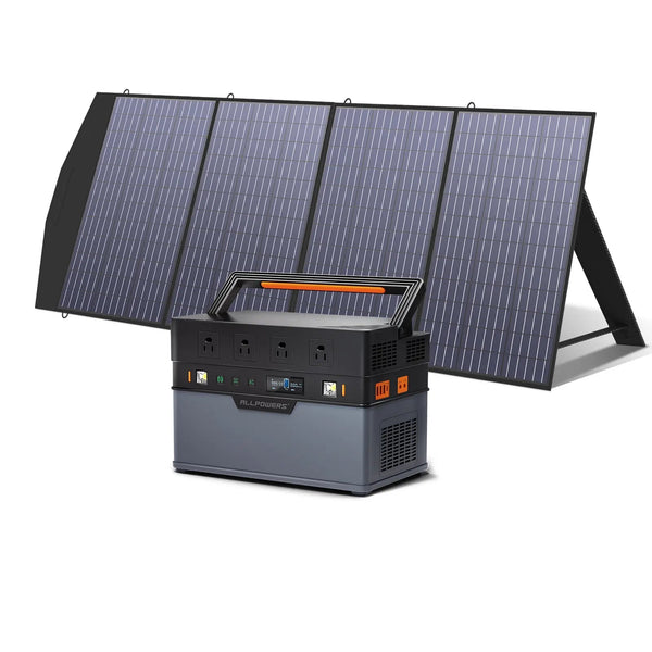 ALLPOWERS Solar Generator Kit 1500W S1500 + SP033 200W Solar Panel