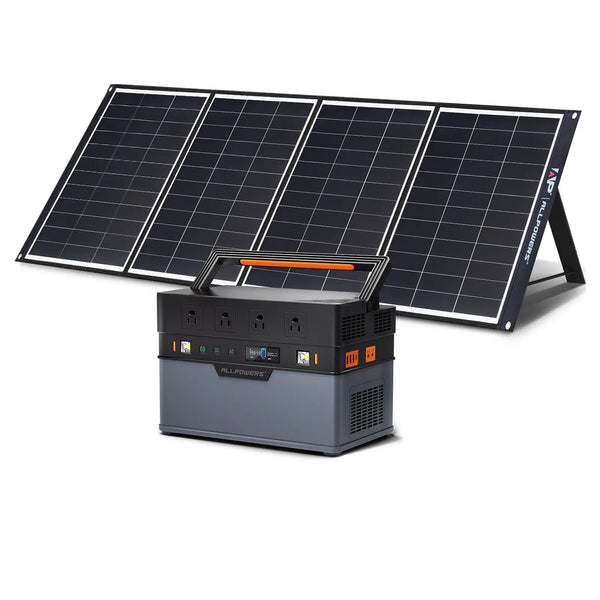 ALLPOWERS Solar Generator Kit 1500W S1500 + SP035 200W Solar Panel