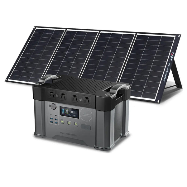 ALLPOWERS Solar Generator Kit 2000W S2000 + SP035 200W Solar Panel