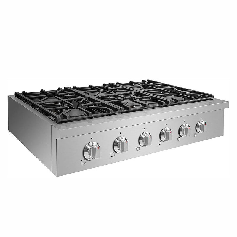 NXR 36" Natural Gas Cooktop & Under Cabinet Hood Bundle, Stainless Steel - SCT3611EHBD