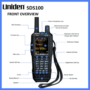 Uniden Digital Police Scanner Open Box - SDS100