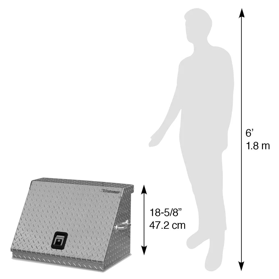 Montezuma 26" x 18" Triangle Toolbox Aluminum SE250AL - Backyard Provider